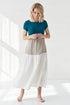 Image 3 of Linen summer dress with short sleeves made from natural linen Judit from Baltic Linen
